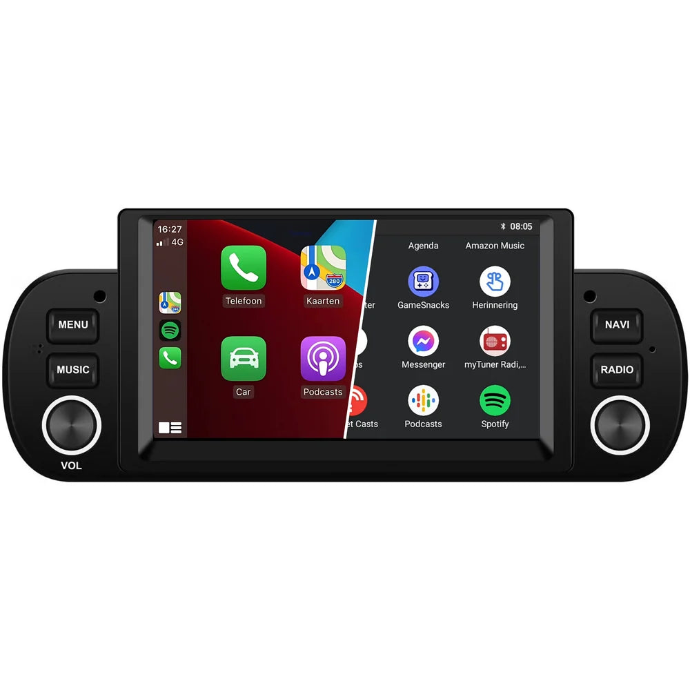CAMECHO 2+64G Android 13 Car Radio for Fiat Panda 2013-2020 Android 13 Radio 6.2 Inches with Wireless Carplay Android Car with Reversing Camera BLuetooth WIFI GPS FM/RDS Mirror Link SWC